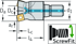 Picture of High-feed milling cutter M4002 • ScrewFit • κ=15° • inch