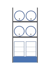 Immagine di SCAFFALATURE PER STOCCAGGIO FUSTI CON VASCA DI RACCOLTA IN ACCIAO VERNICIATO