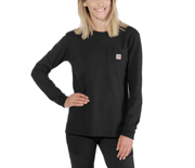 Immagine di T-Shirt a maniche lunghe Donna Carhartt - 103244 colore BLACK 001 (OUTLET)