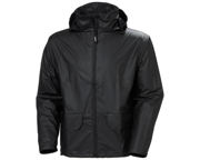 Immagine di Giacca unisex impermeabile e antivento con cappuccio HELLY HANSEN - 70180 VOSS colore BLACK 990 (fine serie)