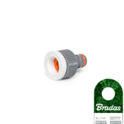 Immagine di Presa rubinetto in PVC con riduzione BRADAS - WHITE LINE WL-2198/2199