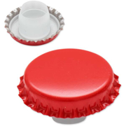 Immagine di Tappo corona con bidules diametro 29 mm per bottiglioni colore ROSSO