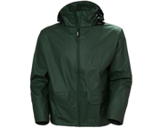 Immagine di Giacca unisex impermeabile e antivento con cappuccio HELLY HANSEN - 70180 VOSS colore DARK GREEN 490 (fine serie)