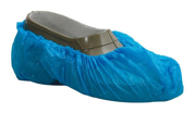 Immagine di Copriscarpe monouso in polietilene h 15 cm EDIS colore BLU