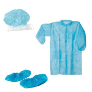 Picture of Kit visitatore monouso in polipropilene/polietilene EDIS colore AZZURRO/BIANCO