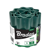 Immagine di Bordura ondulata flessibile (L 9 m x H 15 cm) BRADAS colore VERDE