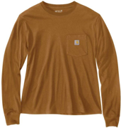 Immagine di T-Shirt a maniche lunghe Donna Carhartt - 106121 colore CARHARTT BROWN BRN (SP24)