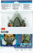 Immagine di Kit respiratore 3M™ con semimaschera media 6200 + filtri "A2 P3 R" - 6223M