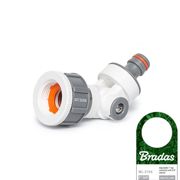 Picture of Presa rubinetto in plastica ABS con snodo e riduzione BRADAS - WHITE LINE WL-2194