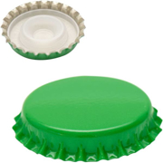 Immagine di Tappo corona con sottotappo diametro 29 mm per bottiglioni colore VERDE