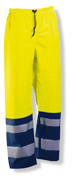 Immagine di Pantaloni antipioggia alta visibilità JOBMAN - 652546 colore YELLOW/NAVY 2167