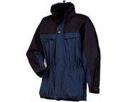 Immagine di Giacca uomo impermeabile e traspirante con cappuccio HELLY HANSEN - 71108 HAMM colore BLUE NAVY / BLACK 599 (fine serie)