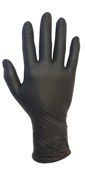 Immagine di Guanto monouso MED BLACK nitrile senza polvere (gr. 4,6 tg. M)