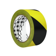 Immagine di Nastro segnaletico adesivo in PVC a bande trasversali per uso generico 33 m / 5 cm mod. 766 - 3M™ colore GIALLO/NERO