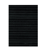 Immagine di Tappeto in gomma SBR MILLERIGHE colore NERO (1,20 x 10 m)