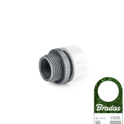 Immagine di Adattatore filettato in PVC BRADAS - WHITE LINE - WL-4116