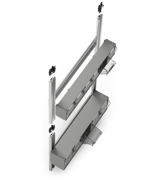 Immagine di Scaffalatura per minuterie con base e 144 cassetti Visual Box, H2100 mm