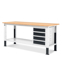 Immagine di Banco da lavoro Work Up WORK2003 con 1 armadio a cassetti con 4 cassetti, L 200cm