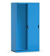 Picture of Armadio vuoto in metallo con porte scorrevoli, L1020 x P600 x H2000 mm, RAL 5012