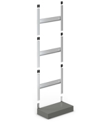 Immagine di Scaffale portaminuteria con base con 55 cassetti Visual Box, H1600 mm