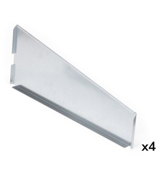 Immagine di Coppia divisori trapezoidali zincati aggiuntivi, L16 x P493 x H187 mm