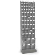 Immagine di Scaffalatura per minuterie con base e 61 cassetti Visual Box, H2100 mm