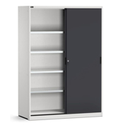 Immagine di Armadio con porte scorrevoli e ripiani, L1428 x P600 x H2000 mm, PERFOM21004