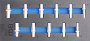 Picture of 1/3 MODULO PER CARRELLO: 11 BUSSOLE ATT. 3/8” ESAGONALI