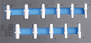 Picture of 1/3 MODULO PER CARRELLO: 11 PEZZI, BUSSOLE ATT. 3/8” ESAGONALI LUNGHE IN POLLICI