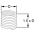 Picture of INSERTO FILETTATO INOX UNF H=1,5XD