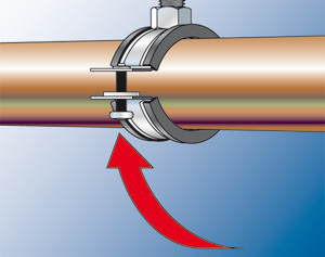  Collare per tubi a doppia vite FRS 12 - 15 M8/M10 zl (1 Pz.)  4048962260038