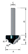 Picture of Beading Bit 22 x 9,9 x 8 x 3.18mm