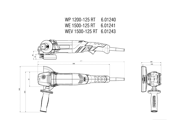 Immagine di WEV 1500-125 Quick RT (601243500) Smerigliatrice angolare