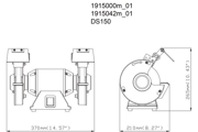 Immagine di DS 150 (619150000) Smerigliatrice doppia da banco