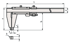 Picture of Vernier Caliper Nib Style Jaw
0-18", 0,001", Fine Adjust., Inch/Metric