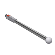 Picture of Stylus M2 zirconium oxide ball Ø3,0mm
carbide stem Ø2,0mm, base stainless steel Ø3,0mm L 30,0mm, ML 27,5mm