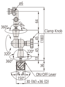 Immagine di UNI-JOINT SUPPORTO MAGNE
159mm Working Radius