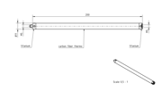 Picture of Extension M5, carbon fibre L 200,0mm
stem Ø11,0mm, end pieces titanium - thermostable, torsion resistant