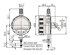 Picture of Digital Indicator ID-C
Low Force Type, Inch/Metric, 0,5", 0,0005", Lug Back Plate