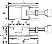 Immagine di Morsa di precisione con asse posteriore longitudinale
80mm Clamping Width