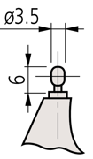 Immagine di Micrometro per la misura di tubi
Spherical Anvil Flat Spindle, 0-25mm