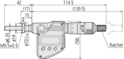 Immagine di Testina micrometrica digitale
0-25mm, Flat, Clamp Nut, 10mm Stem