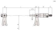 Picture of Micrometro per filetti
Interchangeable Tips, 3-4"