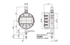 Picture of Digital Indicator, Bore Gauge ID-C
ASME/ANSI Type, Inch/Metric, 0,5", 0,00005", Flat Back Plate