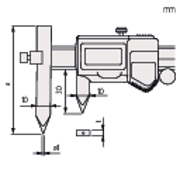 Picture of Calibro Digimatic ABS AOS per distanze di fori
10,1-160mm, IP67