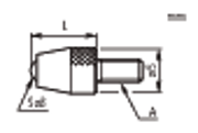 Immagine di Punto di contatto standard, 4-48UNF
for Inch Dial Indicator Depth Gauge