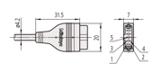 Picture of Cavo di connessione U-WAVE-T D
Tipo piatto 10 pin