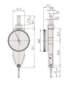 Immagine di Comparatore analogico
0,03", 0,0005", 4/9,52mm Stem, Bracket