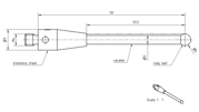 Immagine di Machine Tool Stylus M4 ruby ball 4,0mm
ceramic stem Ø 3,0mm, base stainless steel Ø7,0mm, L 50,0mm, ML33,5mm -components hard soldered