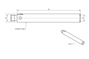 Picture of Extension M3, stainless steel L 30,0mm
stem Ø4,0mm